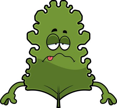 Hasta karikatür lahana yaprağı