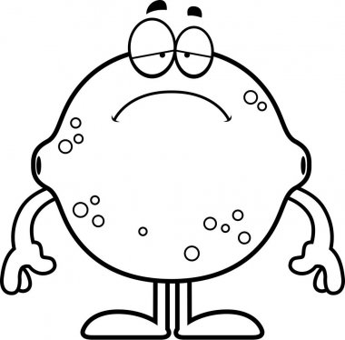 Üzgün çizgi film limon