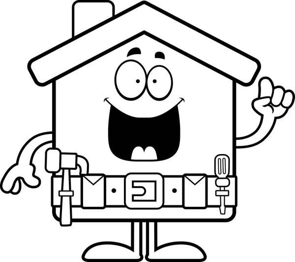 Cartoon Home Miglioramento Idea — Vettoriale Stock
