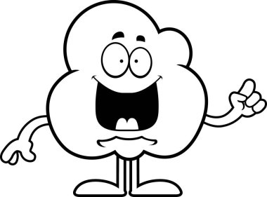 Çizgi film patlamış mısır fikir