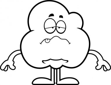 Hasta karikatür patlamış mısır