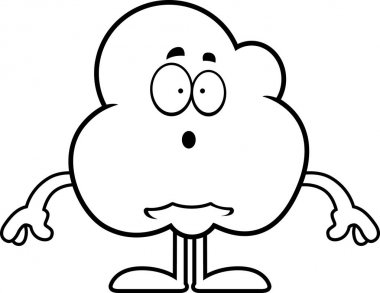 Sürpriz karikatür patlamış mısır