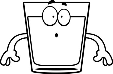 Sürpriz karikatür içki kadehi