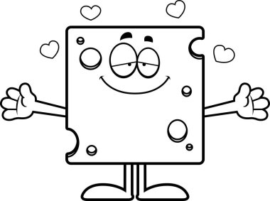 Çizgi film İsviçre peyniri kucaklama