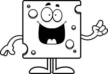 Fikir karikatür Swiss peynir