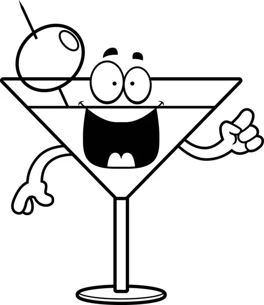 Cartoon Martini Idea — Stock Vector