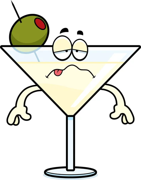 Doente dos desenhos animados Martini — Vetor de Stock