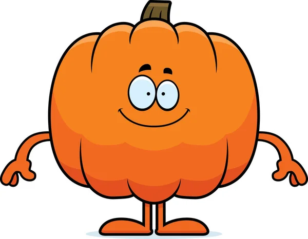 Feliz calabaza de dibujos animados — Archivo Imágenes Vectoriales