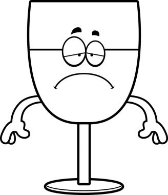 Üzgün çizgi film şarap
