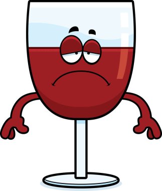 Üzgün çizgi film şarap