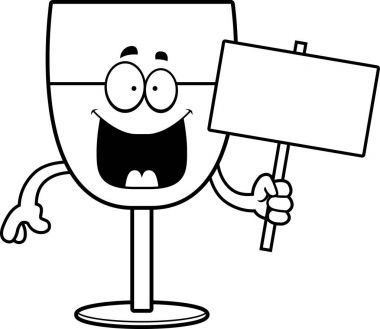 Karikatür şarap işareti