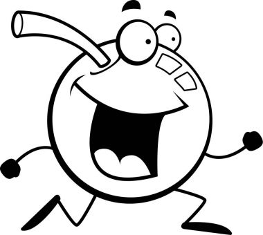 Çalışan karikatür kiraz