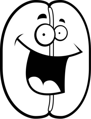 Kahve çekirdeği gülümseyen