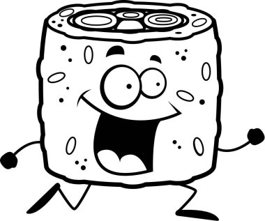 Çizgi film suşi çalışan