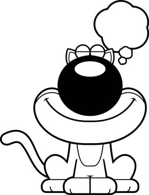 Karikatür kedi hayal