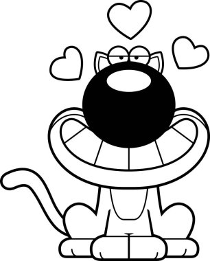 Karikatür kedi aşk