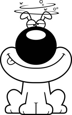 Sarhoş karikatür köpek