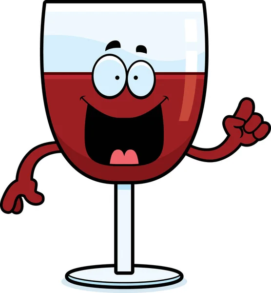 Cartoon Wine Idea — Stock Vector