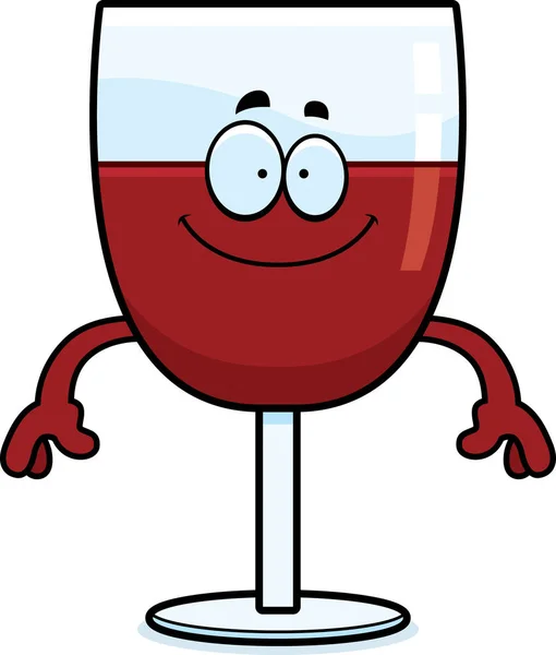 Feliz vinho dos desenhos animados — Vetor de Stock