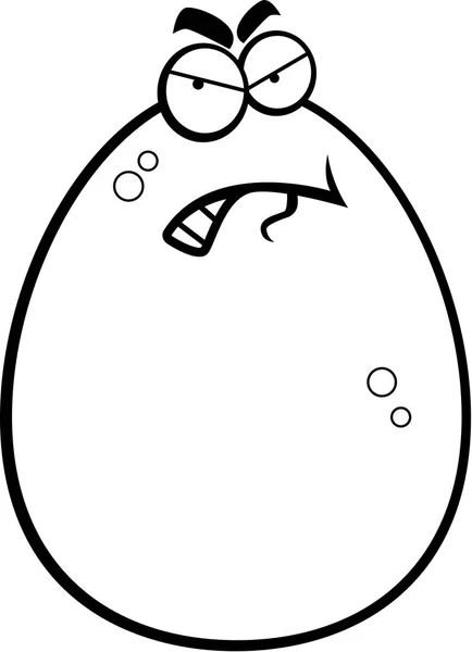 Cartoon Bad Egg — Stock Vector