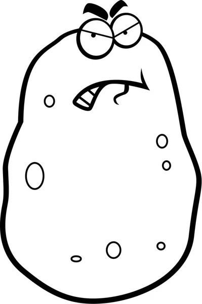 Caricatura Angry Potato — Archivo Imágenes Vectoriales