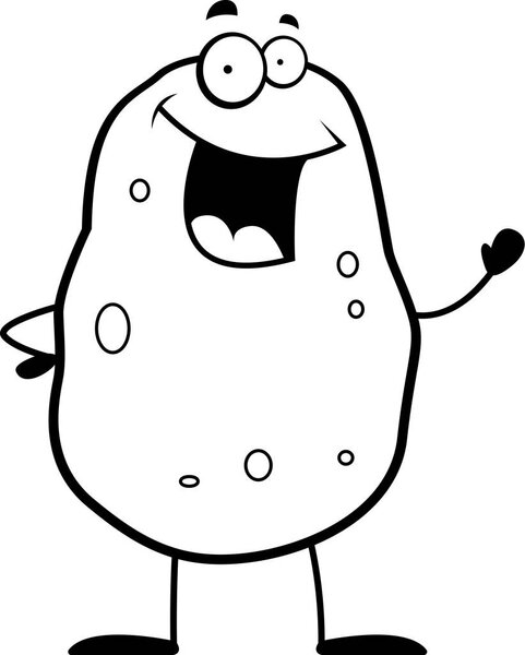 Мультфильм картофеля развевая