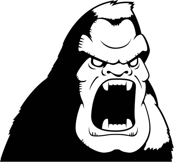 Desenhos animados Angry Ape —  Vetores de Stock