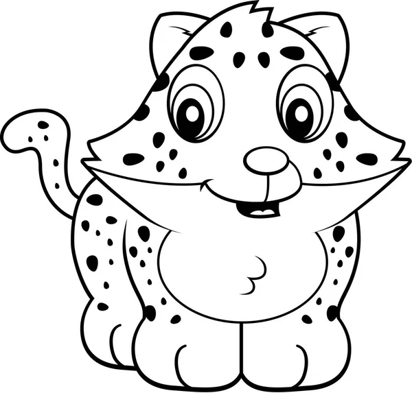 Kreslený Baby Jaguar — Stockový vektor