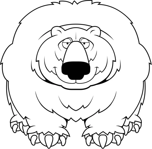 Dibujos animados oso grande — Vector de stock