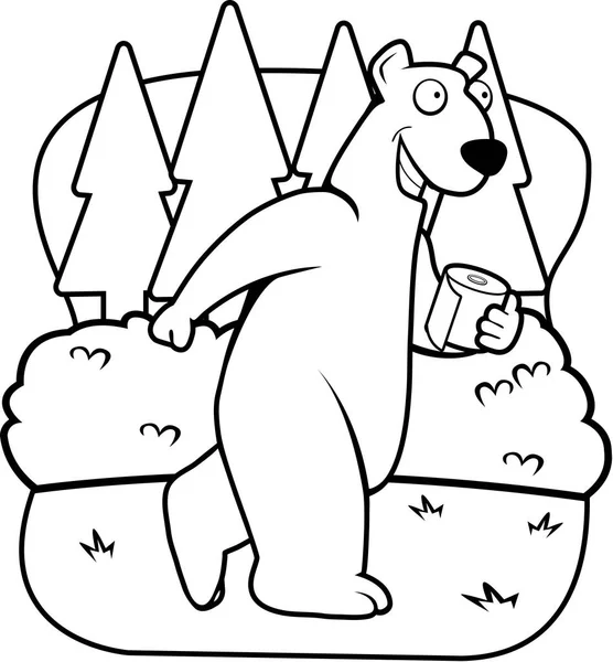 Urso dos desenhos animados Woods —  Vetores de Stock