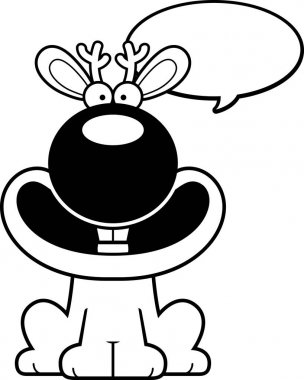Konuşuyor karikatür Jackalope
