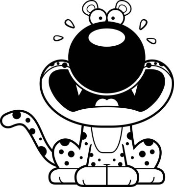 Korkmuş karikatür leopar