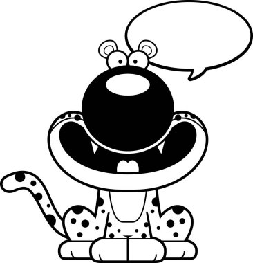 Konuşuyor karikatür leopar
