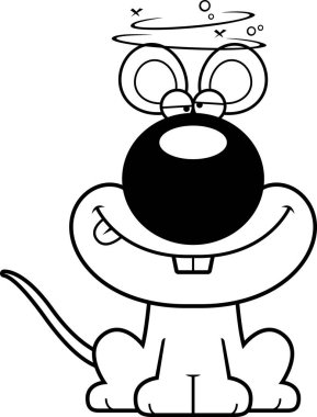 Sarhoş karikatür fare