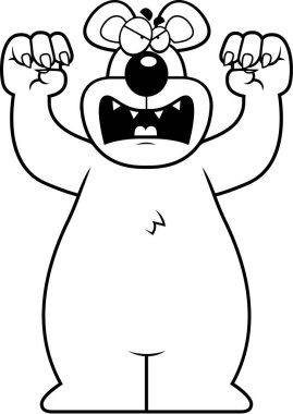 Saldıran karikatür ayı