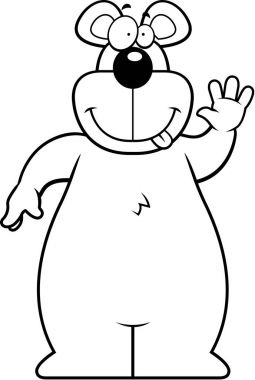 karikatür ayı sallayarak