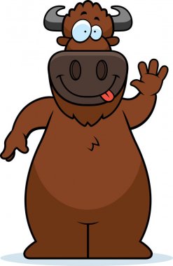 Çizgi film Buffalo sallayarak