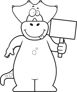 çizgi film dinozor işareti