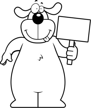 Çizgi film köpek işareti