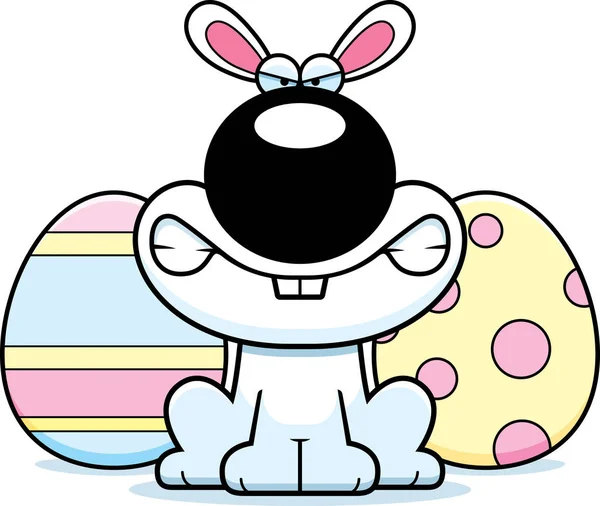 Desenhos animados irritados Easter Bunny —  Vetores de Stock