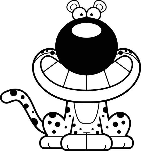 Cartoon szczęśliwy Leopard — Wektor stockowy