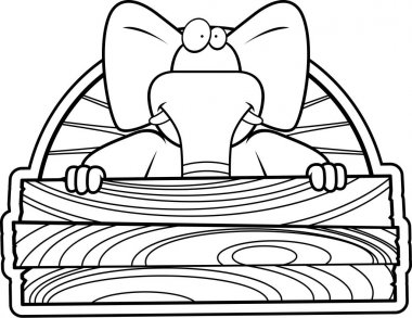 Çizgi film fil işareti