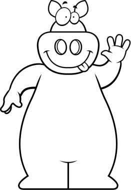 domuz sallayarak cartoon