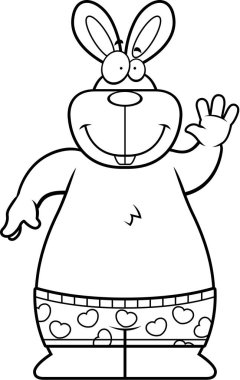 Karikatür tavşan boksörler