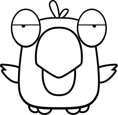 çizgi film mavi kuş