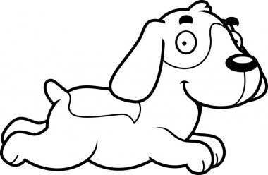 Çizgi film Beagle çalışan