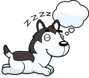 Çizgi film Husky rüya