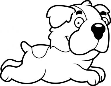 Çizgi film Saint Bernard çalıştıran