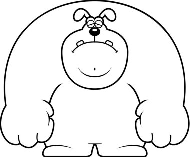 Üzgün karikatür köpek