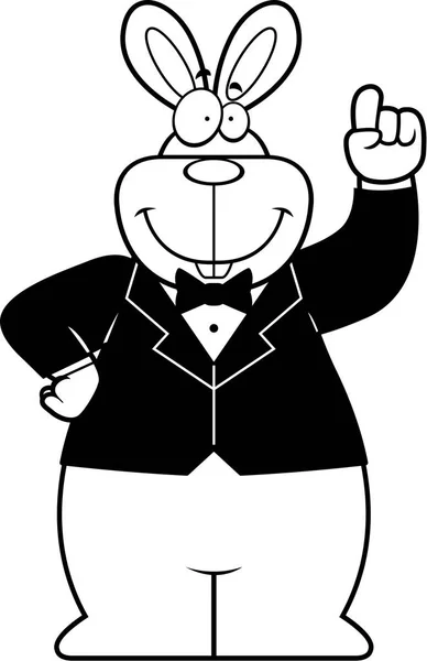 Kreskówka królik Tuxedo — Wektor stockowy